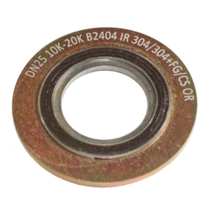 内外輪付きうず巻き形ガスケット JIS B2404 DN25 PN10K-20K 内外輪付